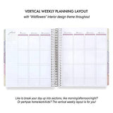 Erin Condren Wildflower Vertical LifePlanner- 12-Month Dated Jan-Dec 2024