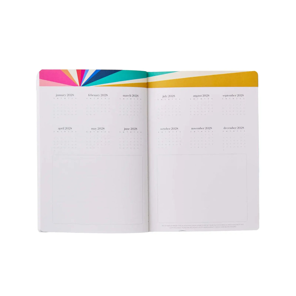 Erin Condren Petite Planner: Second view of a monthly calendar spread