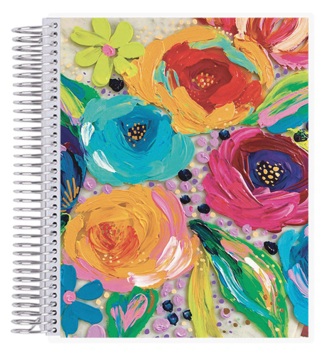 Erin Condren EttaVee Finger Painted Florals Notebook