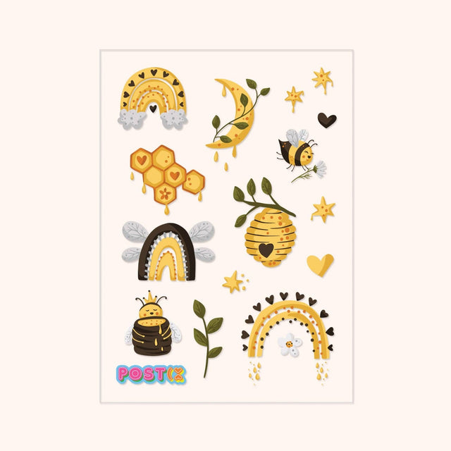 Pot of Honey Gold Transparent Sticker Sheet