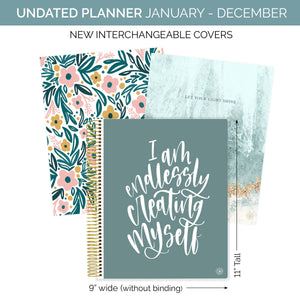 Ultimate Undated Planner with Interchangeable Cover - Bloom Daily Planners