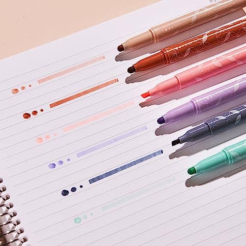 Erin Condren Dual-Tip Dot and Chisel Markers 6-pack