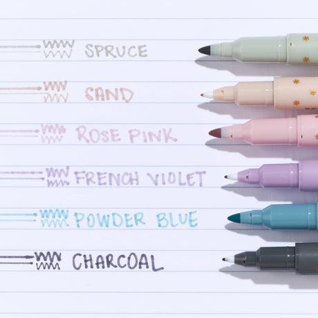 Erin Condren Pastel Dual-Tip Markers 6-pack