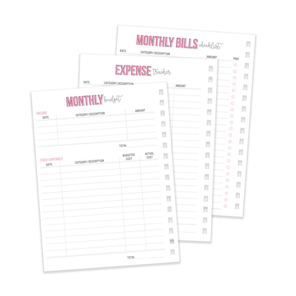 Carpe Diem Budget 12 Planner Pages