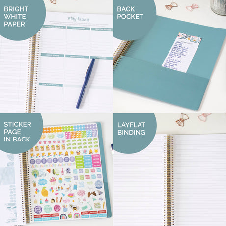 Ultimate BIG Undated Planner with Interchangeable Cover - Bloom Daily Planners
