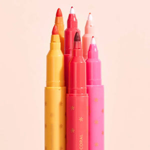 Erin Condren Sunset Dual-Tip Markers 6-pack