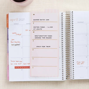 Erin Condren snap-in dashboard: Toile dashboard back used for weekly reminders