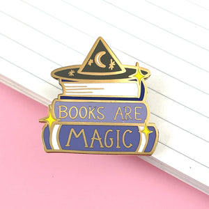 Books Are Magic Enamel Pin Badge