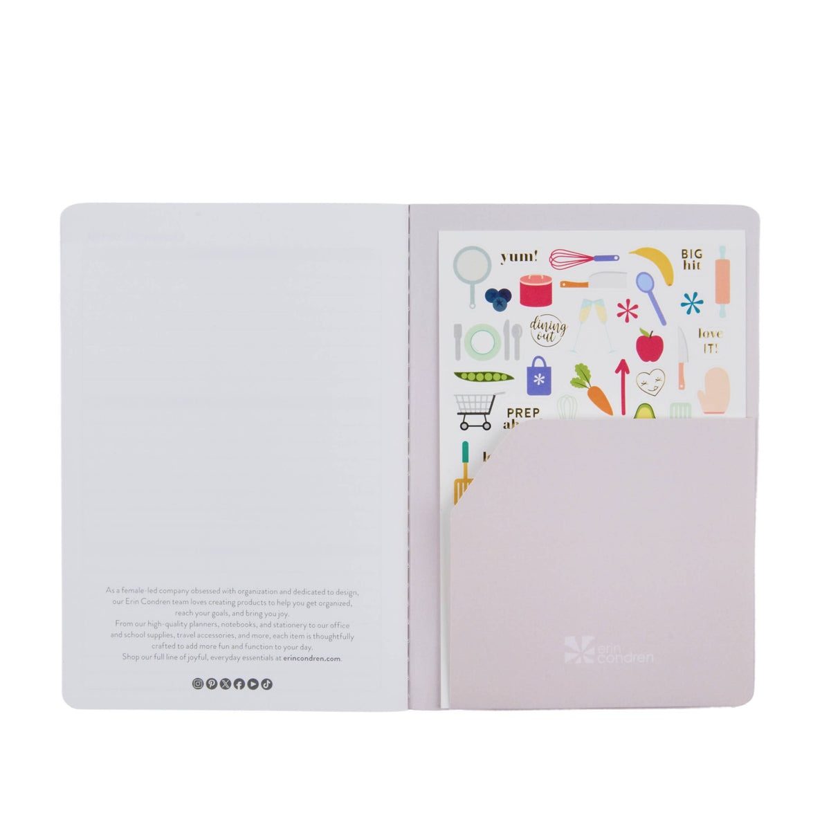 Erin Condren Meal Planner Petite Planner - Parquet