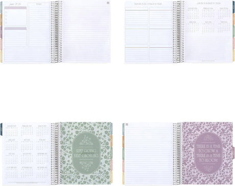 Erin Condren 7x9 Bouquet Daily Duo Planner - 12-month Dated 2026 Jan - Dec