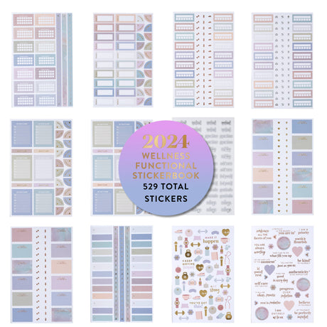 Erin Condren Wellness Functional Sticker Book