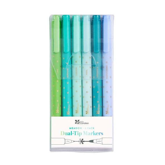 Erin Condren Meadow Dual-Tip Markers 6-pack