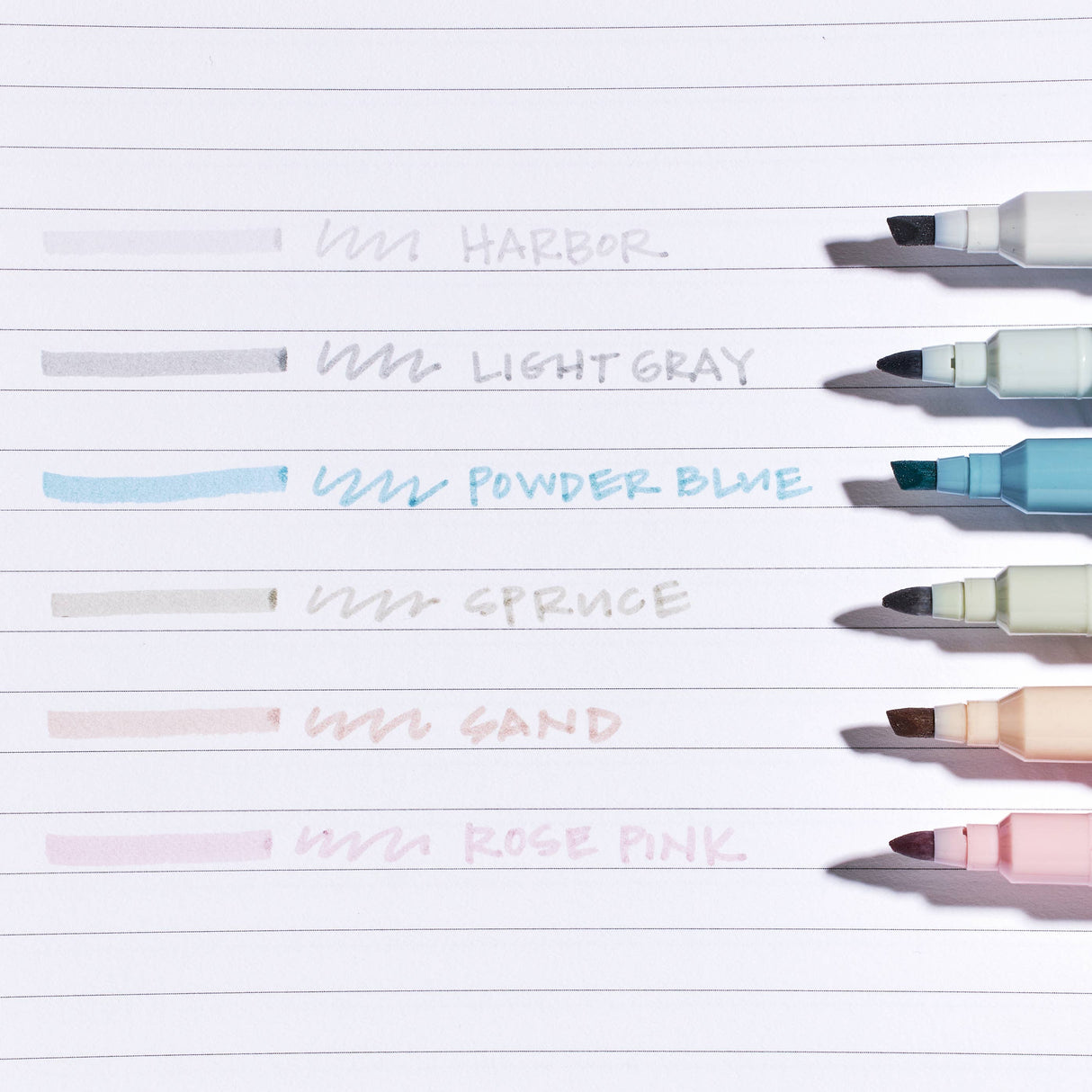 Erin Condren Canvas Asterisk Dual-Tip Highlighters 6-pack