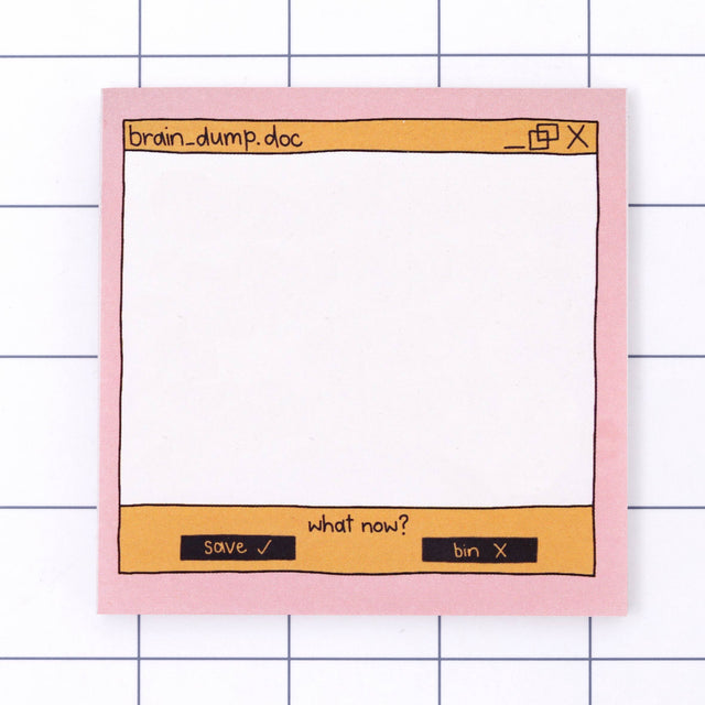 Brain Dump Memo Pad