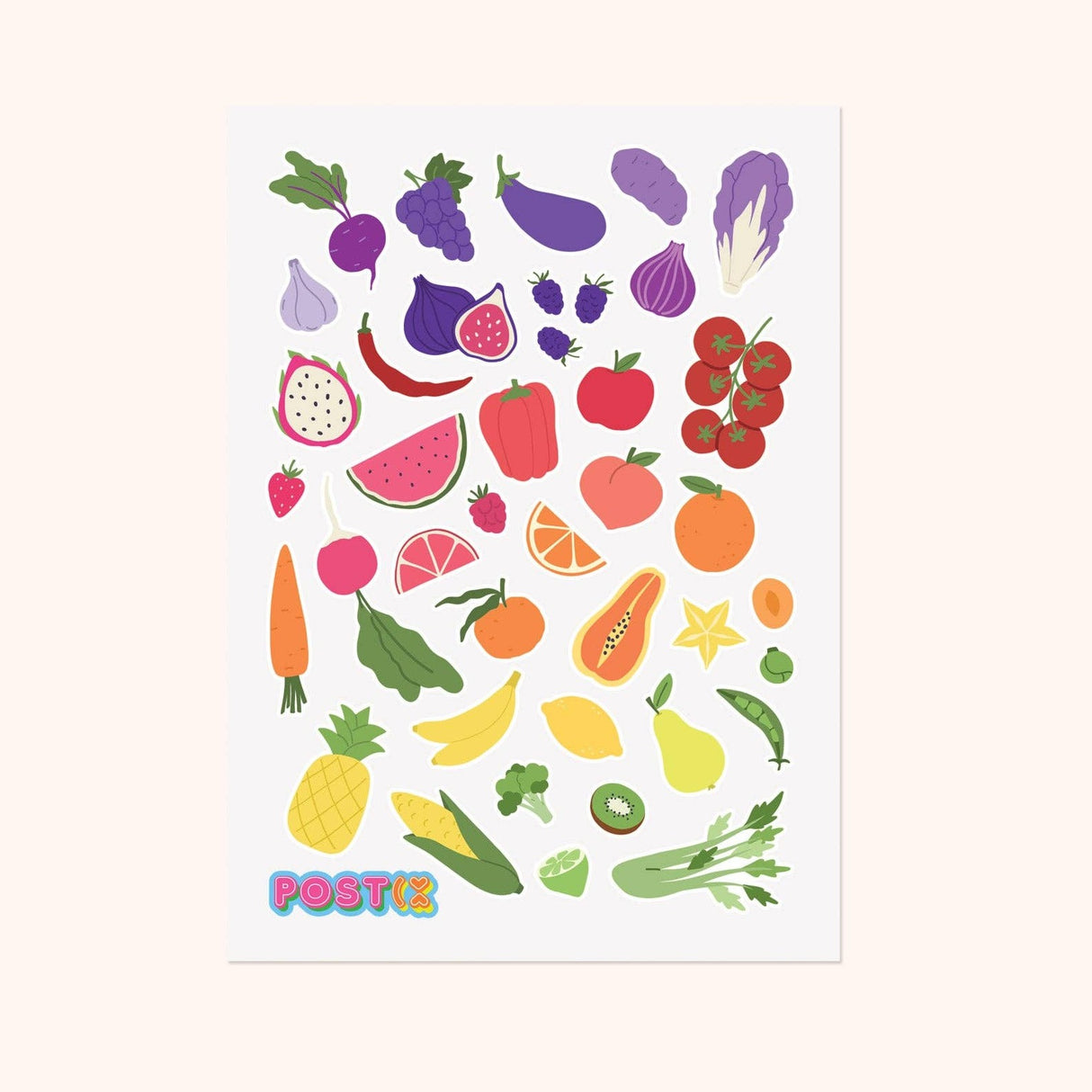 Eat the Rainbow Sticker Sheet