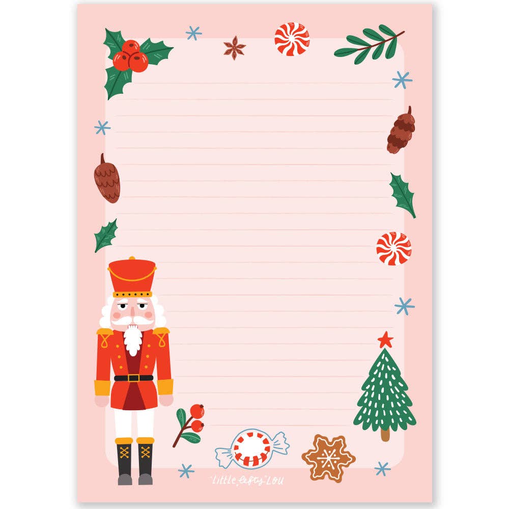 A5 Nutcracker Notepad - Double Sided Letter Paper