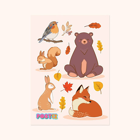 Autumn in the Woods Sticker Sheet