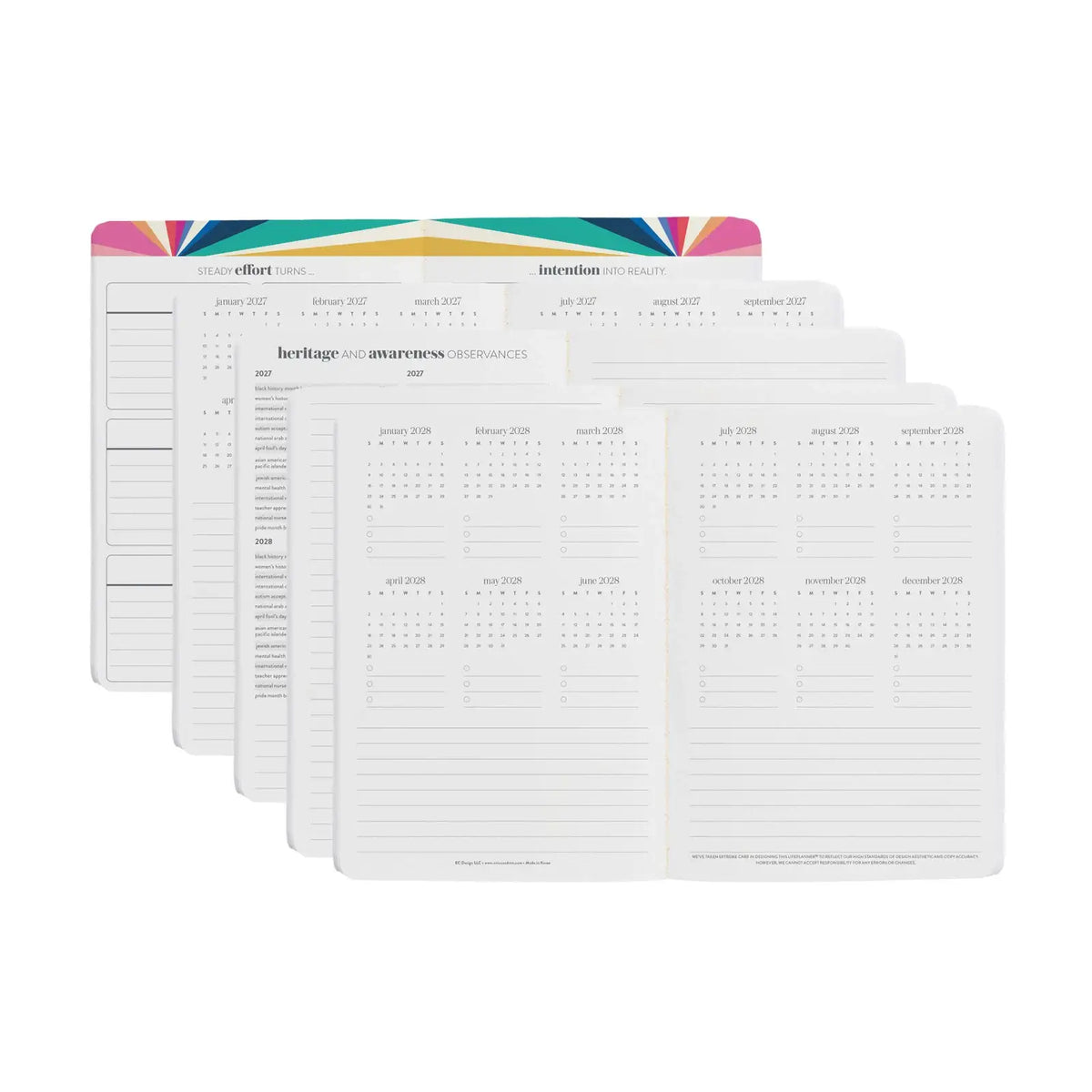 Erin Condren LifePlanner: Overview of several Softbound LifePlanner interior layouts