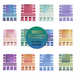 Erin Condren 2025 Mini Calendar Sticker Pack