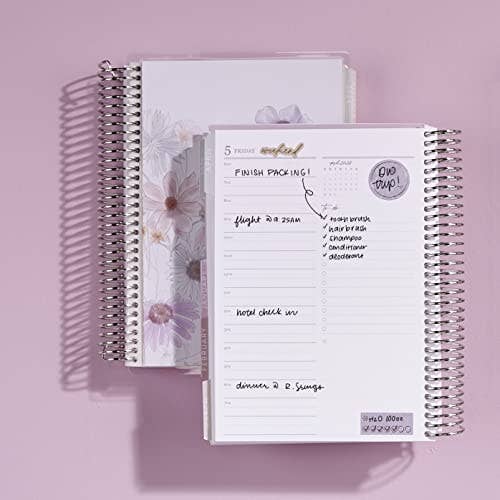 Erin Condren Wildflowers A5 Daily Duo Life Planner - 12-Month 2024 Dated Jan-Dec