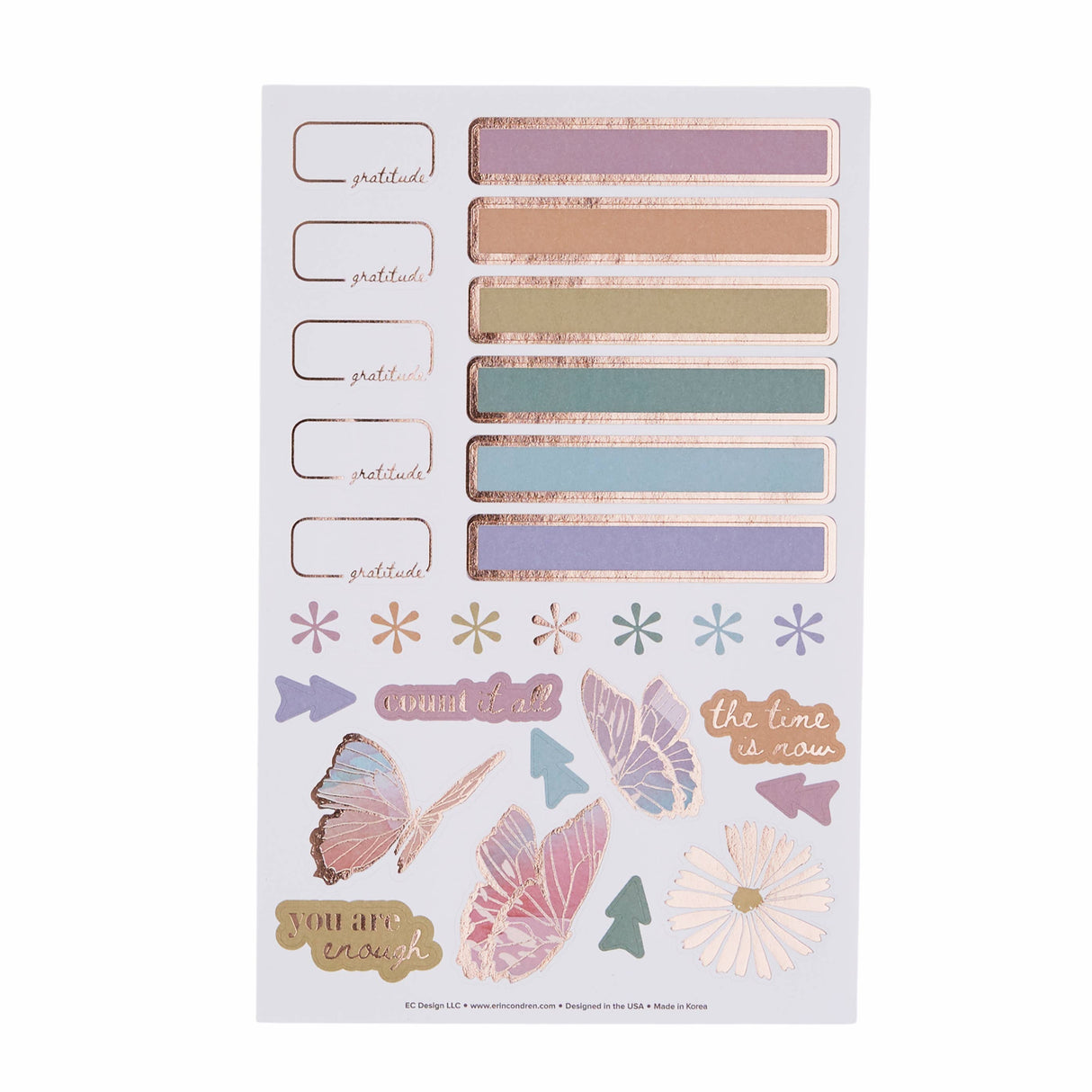 Erin Condren Gratitude Journal Petite Planner - Floral