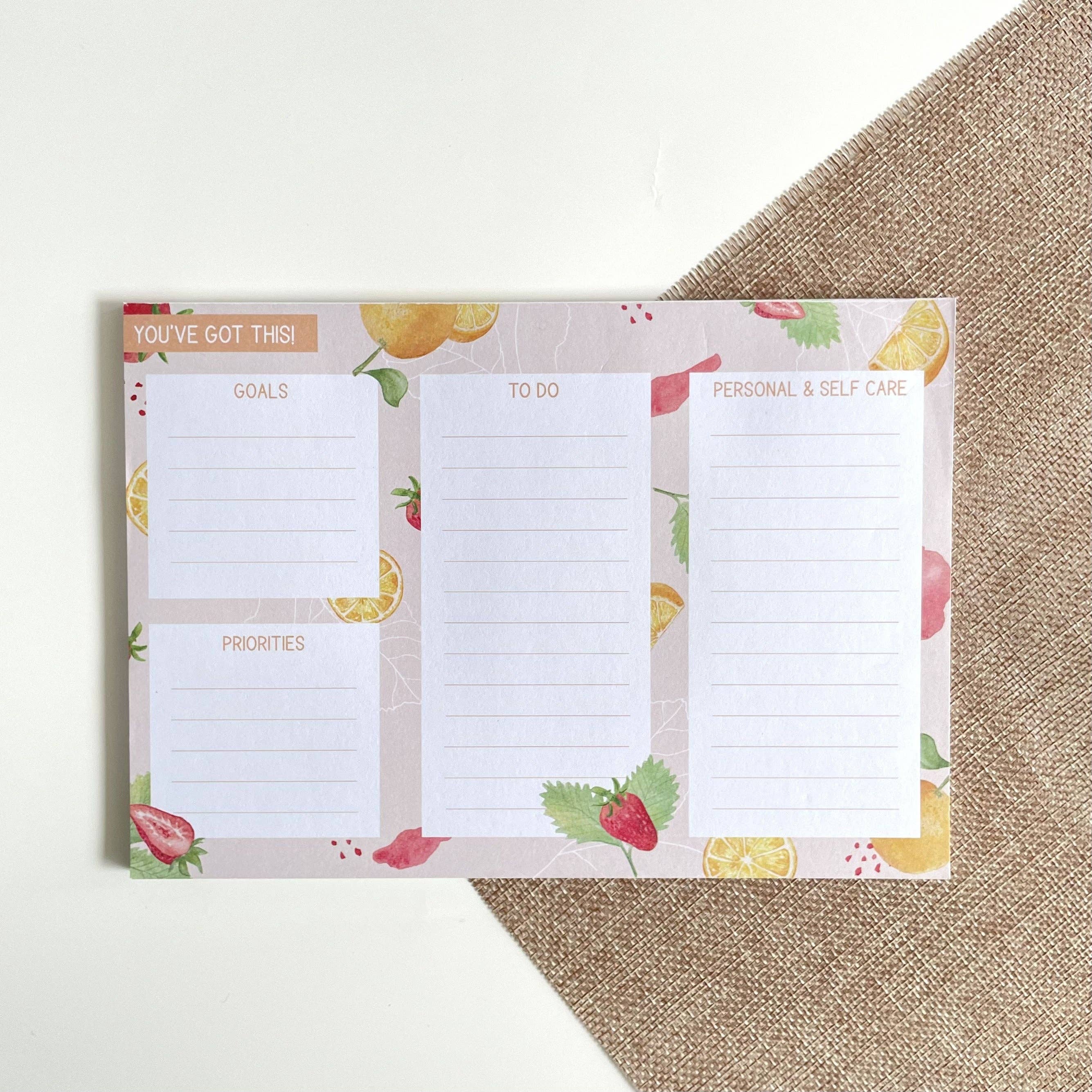 Task Planner A5 Notepad