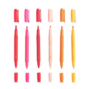 Erin Condren Sunset Dual-Tip Markers 6-pack