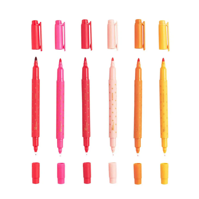 Erin Condren Sunset Dual-Tip Markers 6-pack