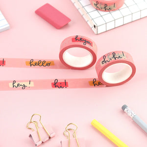 Washi Tape - Pink Hello