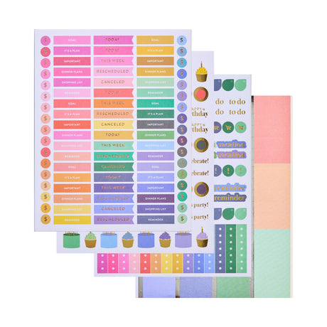 Erin Condren LifePlanner: Metallic sticker sheets and planning extras