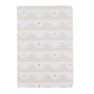 Erin Condren Productivity Petite Journal - Sandwave Notebook with mountain and star pattern on a white background