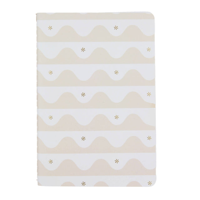 Erin Condren Productivity Petite Journal - Sandwave Notebook with mountain and star pattern on a white background