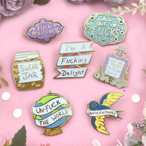 I'm A F*cking Delight Enamel Lapel Pin