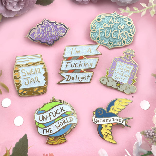 I'm A F*cking Delight Enamel Lapel Pin
