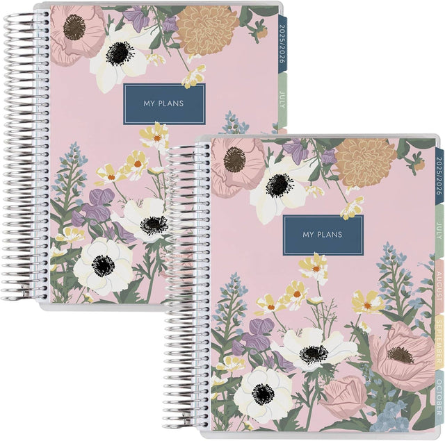 Erin Condren 7x9 Bouquet Daily Duo Planner - 12-month Dated 2026 Jan - Dec