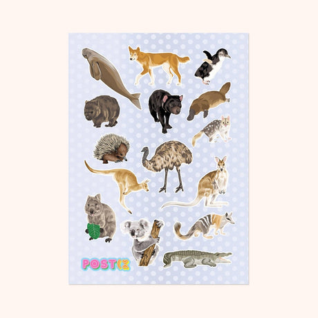 Aussie Animals Washi Sticker Sheet