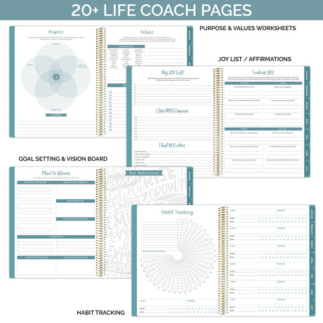 Ultimate BIG Undated Planner with Interchangeable Cover - Bloom Daily Planners