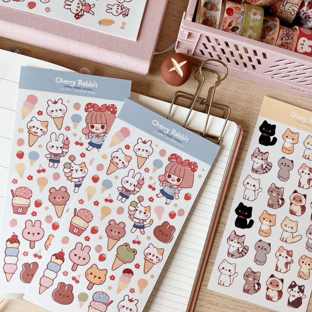 Ice-cream Washi Stickers by Cherry Rabbit