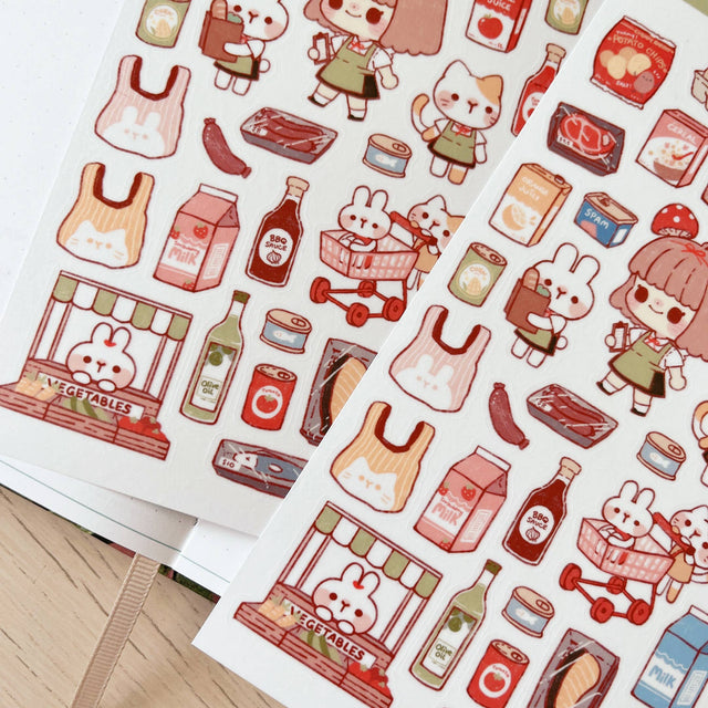 Grocery Store Washi Sticker