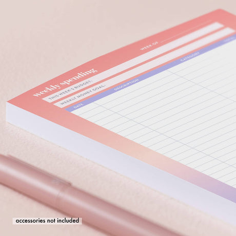 Erin Condren Budget Tracker Notepad - 50 sheets