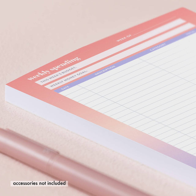 Erin Condren Budget Tracker Notepad - 50 sheets