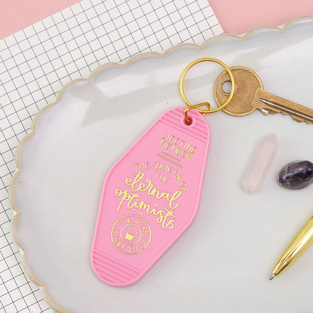 Keyring - The Society of the Eternal Optimists - Pink