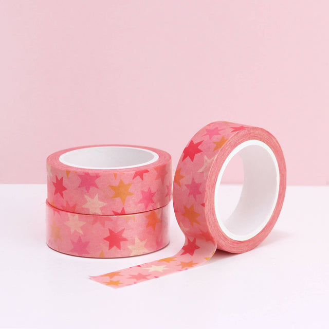 Washi Tape - Pink Stars