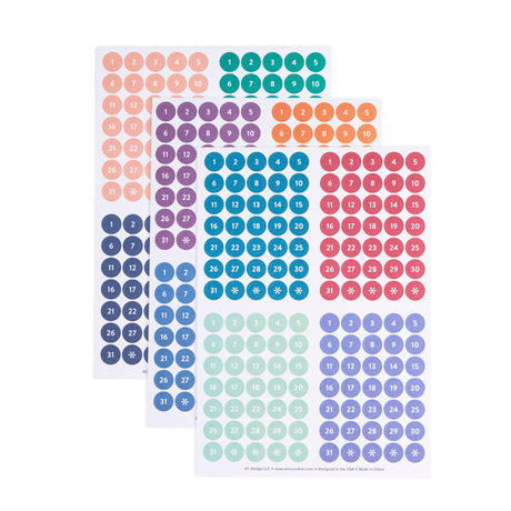 Erin Condren Multicolour Transparent Date Dots