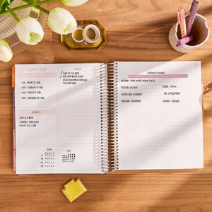 Erin Condren Petite Planner: Monthly notes and productivity spread