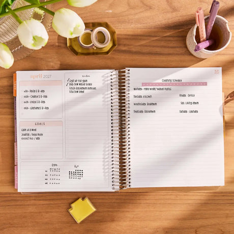 Erin Condren Petite Planner: Monthly notes and productivity spread