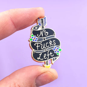 No F*cks Left Lapel Pin