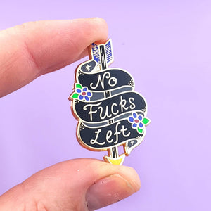 No F*cks Left Lapel Pin