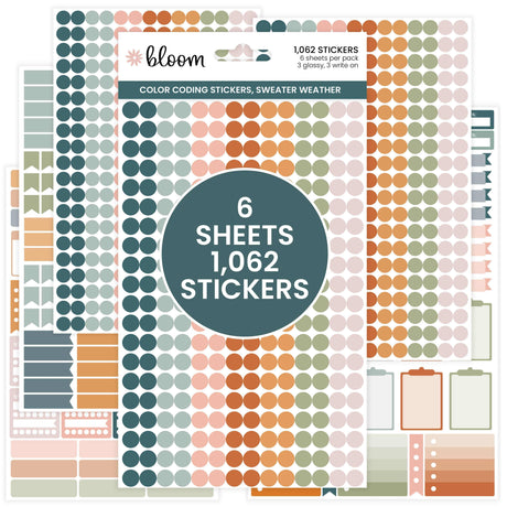 Colour Coding Stickers - Bloom Daily Planners