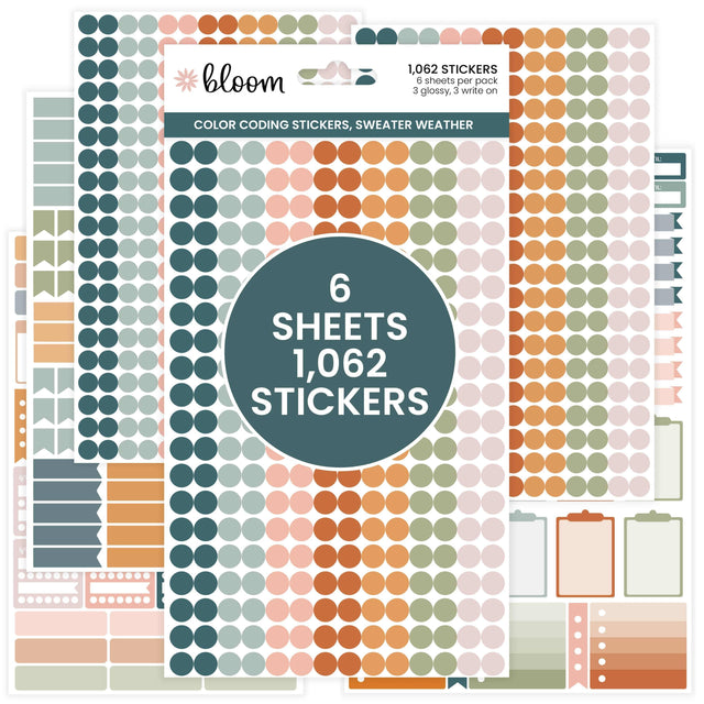 Colour Coding Stickers - Bloom Daily Planners